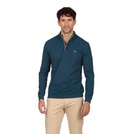 The time of bocha RI1PHIERRO long sleeve polo - Blue (Denim) дамски,блузи,с,яка,мъжки,блузи,с,яка,the,time,of,bocha,ri1phierro,long,sleeve,polo,blue,(denim)
