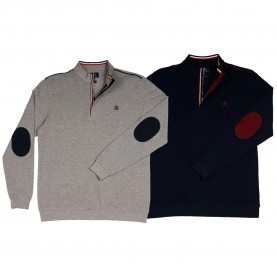 The time of bocha RI1PHIERRO long sleeve polo 2 units - Multicolor (Grey / Navy) дамски,блузи,с,яка,мъжки,блузи,с,яка,the,time,of,bocha,ri1phierro,long,sleeve,polo,2,units,multicolor,(grey,navy)