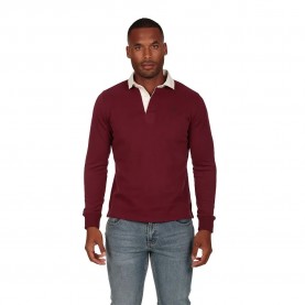 The time of bocha RI1PRUGBY long sleeve polo - Red (Burgundy) дамски,блузи,с,яка,мъжки,блузи,с,яка,the,time,of,bocha,ri1prugby,long,sleeve,polo,red,(burgundy)
