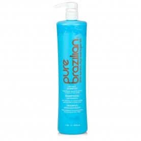 хигиена,коса,pure,brazillian,anti,frizz,shampoo,1000,ml,clear,(white,pink)