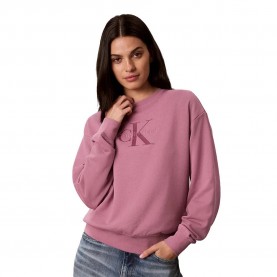 Блуза Calvin klein jeans LV047B234G sweatshirt - Pink (Dusky Orchid) блуза,дамски,блузи,calvin,klein,jeans,lv047b234g,sweatshirt,pink,(dusky,orchid)