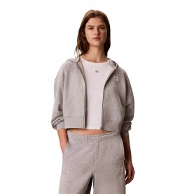 Блуза Calvin klein jeans LV047C216G full zip sweatshirt - Grey (BC06 Grey Heather) блуза,дамски,блузи,calvin,klein,jeans,lv047c216g,full,zip,sweatshirt,grey,(bc06,grey,heather)