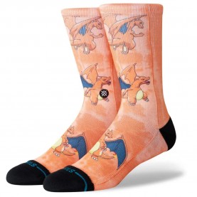 Чорапи Stance Charizard Aop crew socks - Orange чорапи,мъжки,чорапи,дамски,чорапи,stance,charizard,aop,crew,socks,orange