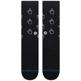 Чорапи Stance Cursor crew socks - Black (Black) чорапи,мъжки,чорапи,дамски,чорапи,stance,cursor,crew,socks,black,(black)