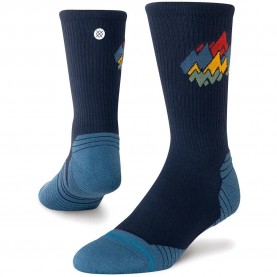 Чорапи Stance Peaks Ribbed Light crew socks - Blue (Navy) чорапи,мъжки,чорапи,дамски,чорапи,stance,peaks,ribbed,light,crew,socks,blue,(navy)