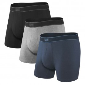 Боксерки SAXX Underwear Daytripper Fly boxers 3 units refurbished - Multicolor (Black / Grey / Navy) боксерки,мъжко,бельо,saxx,underwear,daytripper,fly,boxers,3,units,refurbished,multicolor,(black,grey,navy)