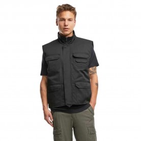 Елек Brandit Safari vest refurbished - Black (Black) елек,мъжки,жилетки,brandit,safari,vest,refurbished,black,(black)
