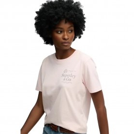 Тениска Superdry Luxe Casual Relaxed Fit short sleeve T-shirt refurbished - Pink (Chalk Pink) тениска,мъжки,тениски,дамски,тениски,superdry,luxe,casual,relaxed,fit,short,sleeve,t,shirt,refurbished,pink,(chalk,pink)