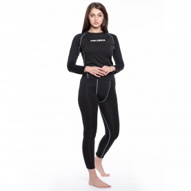дамско,бельо,kirkjubØur,hafjall,women,thermal,underwear,kit,2,piece,black