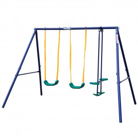 muwo,tabalu,play,frame,with,2,swings,and,seesaw