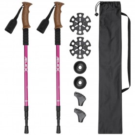 jelex,walking,sticks,with,pink,cork,handles