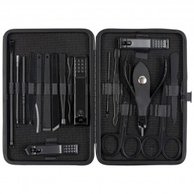 фитнес,оборудване,всичкото,фитнес,оборудване,leandro,lido,brescia,manicure,pedicure,set,19,piece,black