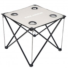kirkjubØur®,solkatt,foldable,camping,table,grey