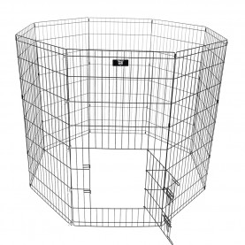 spocado,united,free,range,enclosure,8,pcs.,foldable,122,×,61,cm,black