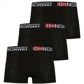 боксерки,мъжко,бельо,geographical,norway,men,boxer,shorts,pack,of,3,black