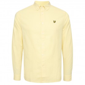lyle,&,scott,men,long,sleeved,linen,shirt