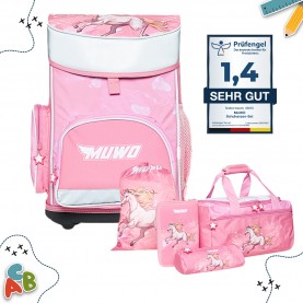 детска,чанта,ученически,раници,muwo,lil,horse,kids,school,bag,set,5pcs.