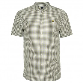 lyle,&,scott,gingham,men,short,sleeved,shirt
