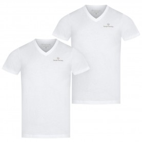 sergio,tacchini,men,undershirts,v,neck,pack,of,2,white