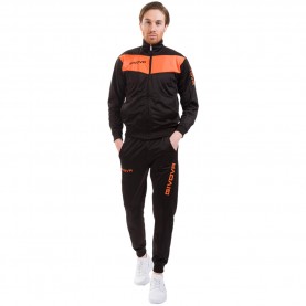 анцуг,детски,анцузи,givova,tuta,visa,tracksuit,black,neon,orange