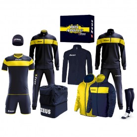 всички,футболни,облекла,zeus,apollo,football,kit,teamwear,box,12,pieces,navy,yellow