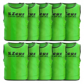 тренировъчни,помагала,zeus,pack,of,10,training,bib,neon,green