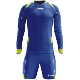 вратарски,ръкавици,и,облекло,всички,футболни,облекла,zeus,paros,goalkeeper,kit,long,sleeved,jersey,with,shorts,blue,neon,yellow