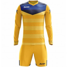 вратарски,ръкавици,и,облекло,всички,футболни,облекла,zeus,argo,goalkeeper,kit,long,sleeved,jersey,with,shorts,yellow,navy