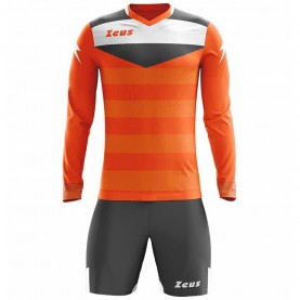 вратарски,ръкавици,и,облекло,всички,футболни,облекла,zeus,argo,goalkeeper,kit,long,sleeved,jersey,with,shorts,neon,orange,gray