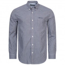 ben,sherman,gingham,men,long,sleeved,shirt
