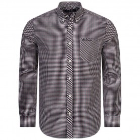 ben,sherman,gingham,men,long,sleeved,shirt