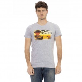тениска,мъжки,тениски,trussardi,action,men,young,fire,t,shirt,gray