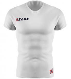 мъжки,облекла,за,бягане,zeus,fisiko,baselayer,short,sleeved,sports,top,white