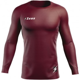 мъжки,облекла,за,бягане,zeus,fisiko,baselayer,long,sleeved,compression,shirt,dark,red