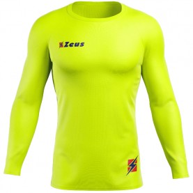 мъжки,облекла,за,бягане,zeus,fisiko,baselayer,top,long,sleeved,compression,shirt,neon,yellow