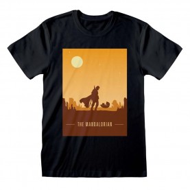 мъжка,тениска,star,wars:,the,mandalorian,retro,poster,men,t,shirt
