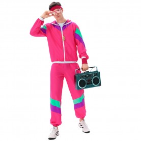 анцуг,maaskantje,robby,retro,90s,tracksuit,pink,costume