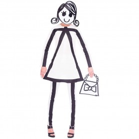 stick,figure,stickwoman,women,costume