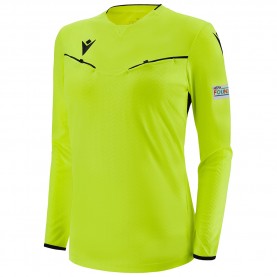 UEFA macron Women Long-sleeved Referee Jersey всички,футболни,облекла,облекла,с,футболна,тема,футболни,горнища,uefa,macron,women,long,sleeved,referee,jersey