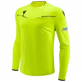 UEFA macron Men Long-sleeved Referee Jersey всички,футболни,облекла,облекла,с,футболна,тема,футболни,горнища,uefa,macron,men,long,sleeved,referee,jersey
