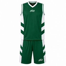 Комплект Zeus Kit Egizio Basketball Jersey Set green/white комплект,детски,потници,баскетболни,потници,zeus,kit,egizio,basketball,jersey,set,green,white