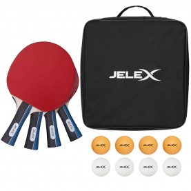 jelex,sidespin,set,of,4,table,tennis,rackets,with,8,balls