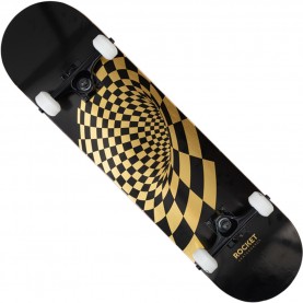 rocket,vortex,foil,gold,8,skateboard