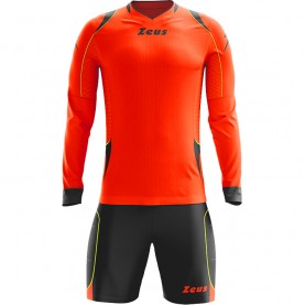 вратарски,ръкавици,и,облекло,всички,футболни,облекла,zeus,paros,goalkeeper,kit,long,sleeved,jersey,with,shorts,neon,orange