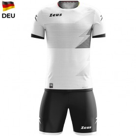 всички,футболни,облекла,zeus,mundial,teamwear,set,jersey,with,shorts,white,black