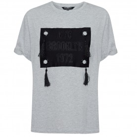 дамска,тениска,дамски,тениски,brave,soul,tassel,women,t,shirt,lts,272tassel,gray