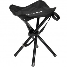 kirkjubØur®,freydis,foldable,four,legged,outdoor,stool,black