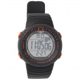 leandro,lido,vescia,unisex,sports,watch,black,orange