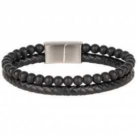 lobstein,&,söhne,arthur,men,bracelet,black,silver