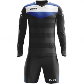 вратарски,ръкавици,и,облекло,всички,футболни,облекла,zeus,argo,goalkeeper,kit,long,sleeved,jersey,with,shorts,black,royal